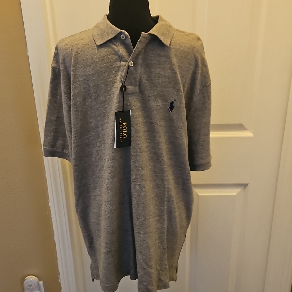 Polo by Ralph Lauren Heather Gray Men's Polo Shirt